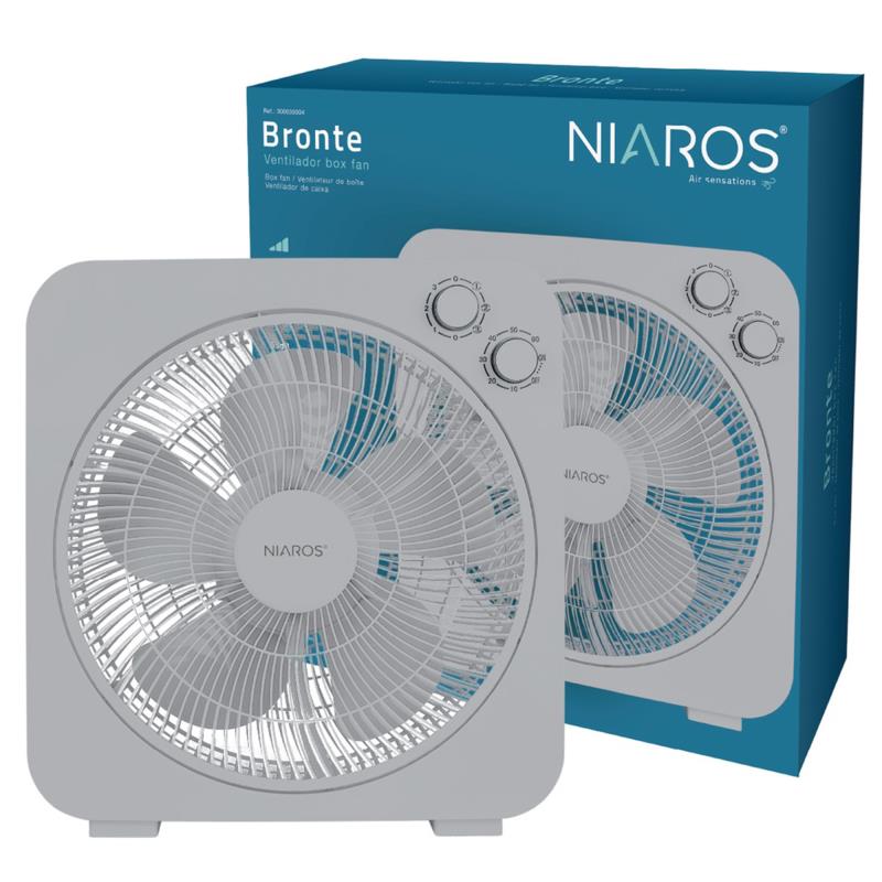 Επιδαπέδιος Ανεμιστήρας Niaros Bronte Box 42W Γκρι