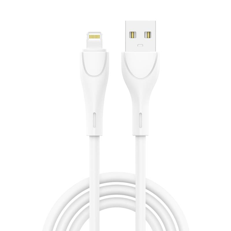 Φορτιστής Ταξιδίου inos με Έξοδο USB A 18W & Lightning Καλώδιο 1m Λευκό