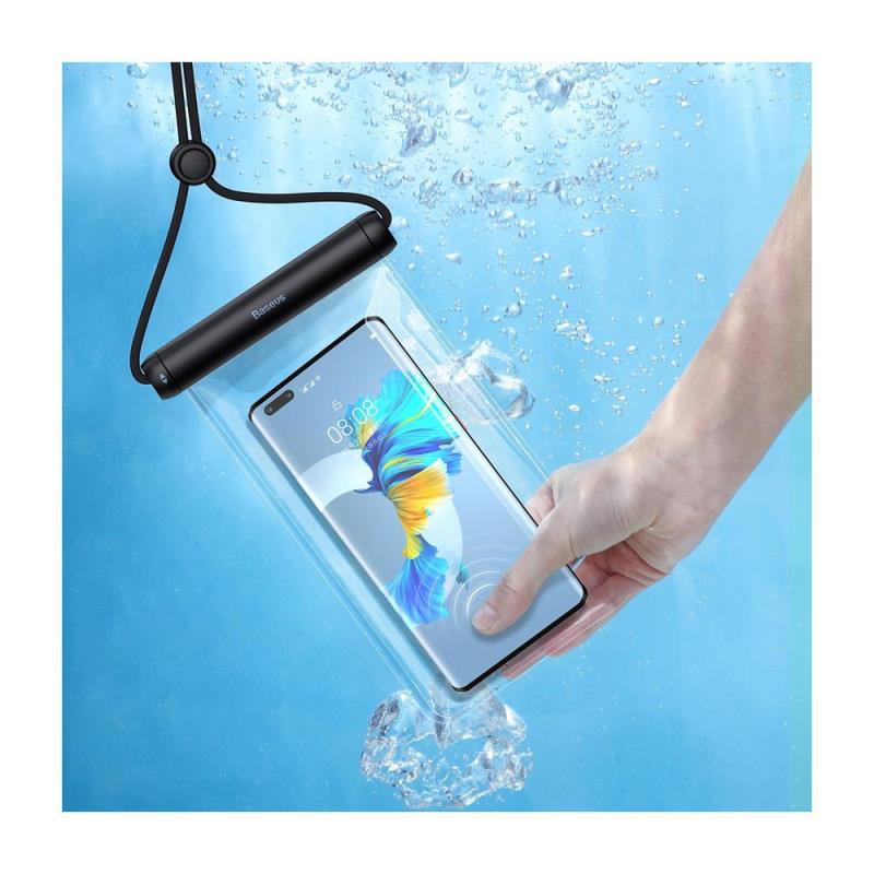 Waterproof Θήκη Baseus Slide-Cover για Smartphones μέχρι 7.2" Μαύρο