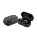 True Wireless Ακουστικά Bluetooth Guess Docking Station Metal 4G Μαύρο