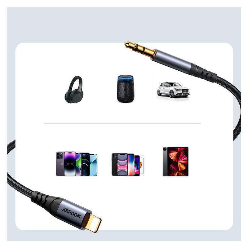 Καλώδιο Ήχου Joyroom SY-A06 Lightning σε 3.5mm 1.2m Μαύρο