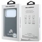 Θήκη PU Karl Lagerfeld Magsafe Apple iPhone 18 Pro Max/ 17 Pro Max Grained Leather Karl & Choupette Heads Μαύρο