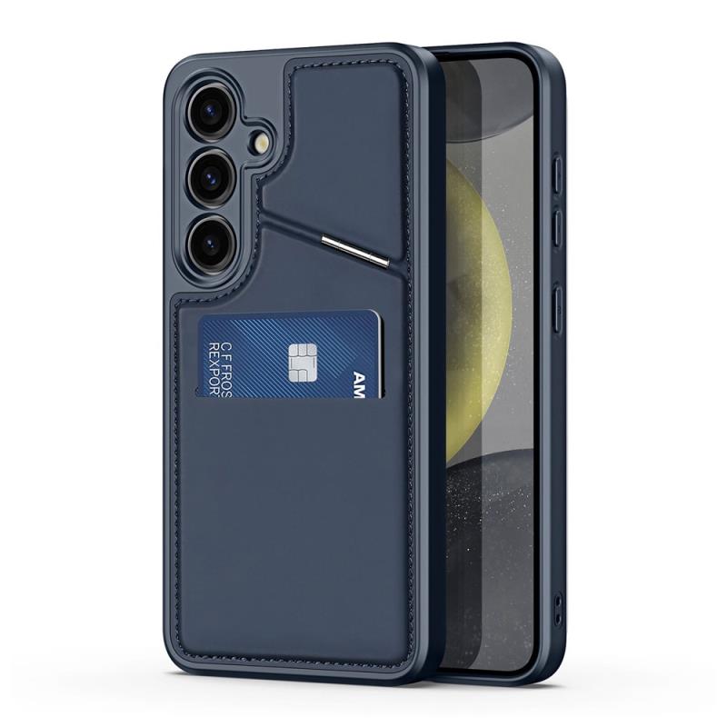 Θήκη Δερμάτινη Dux Ducis Samsung Galaxy S24 5G 3 σε 1 Magnetic με Stand Rafi II Μπλε