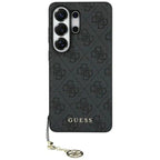 Θήκη PU Guess Samsung Galaxy S26 Ultra Hardcase Classic Logo Charm 4G Μαύρο