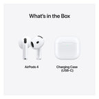 Ακουστικό Bluetooth Apple MXP63 AirPods 4 Λευκό