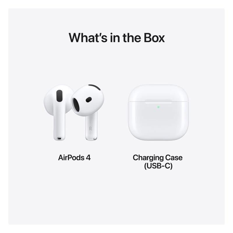 Ακουστικό Bluetooth Apple MXP63 AirPods 4 Λευκό