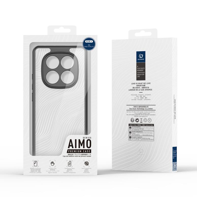 Θήκη TPU & PC Dux Ducis Aimo Xiaomi Redmi Note 14 Pro 5G/ Poco X7 5G Μαύρο