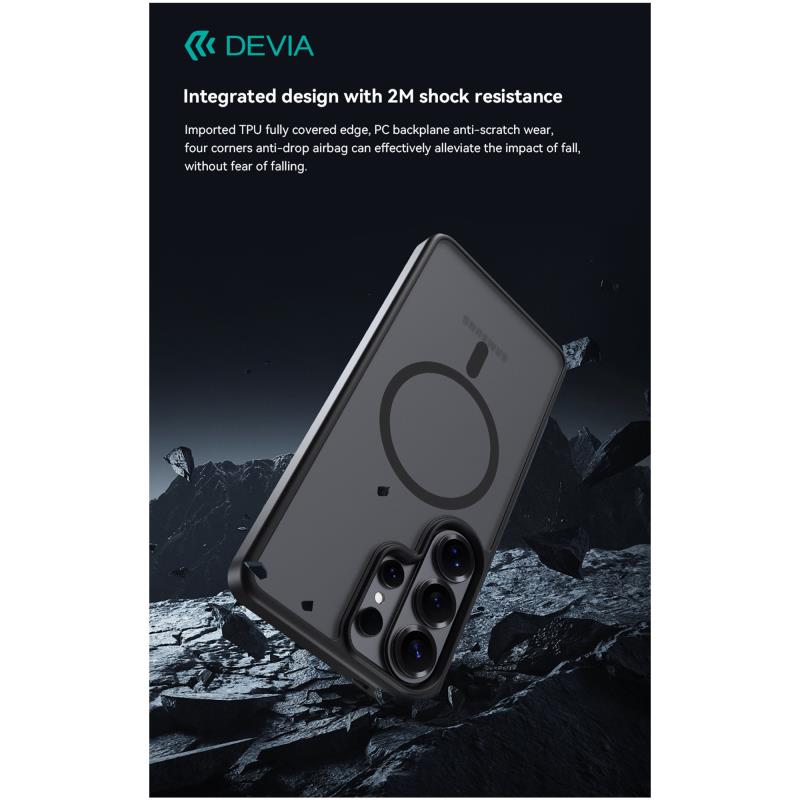 Θήκη TPU & PC Devia Samsung Galaxy S26 Ultra 5G Magnetic Shock Proof Pino Λευκό