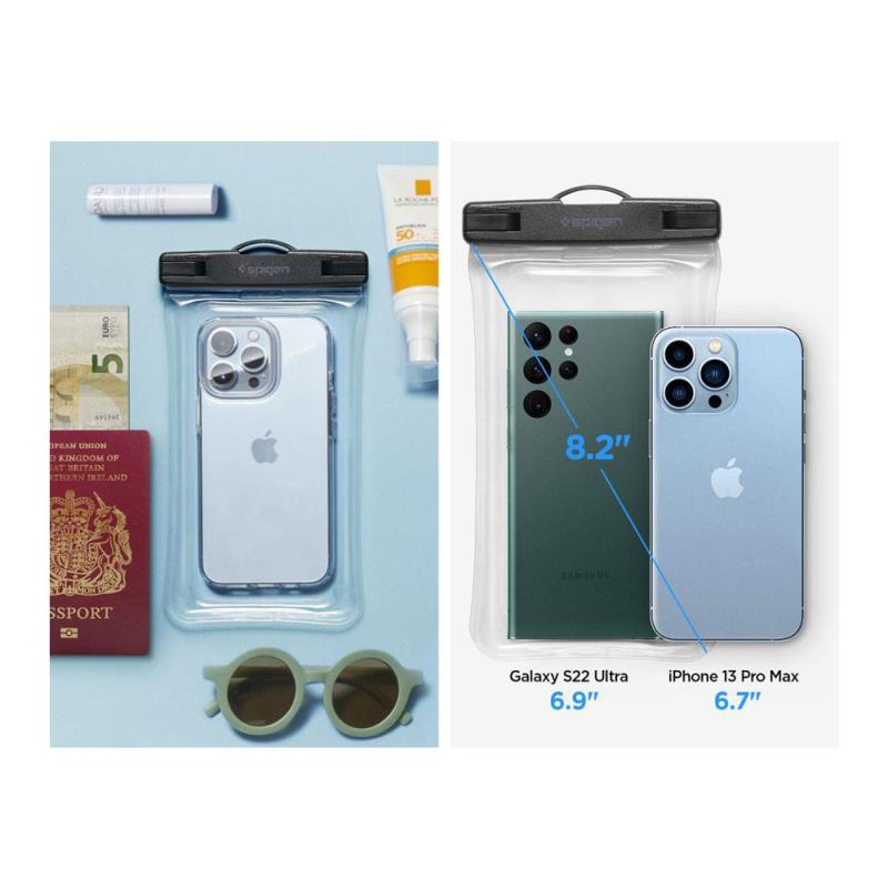 Universal Αδιάβροχη Θήκη Spigen A610 για Smartphones έως 6.9" Διάφανο (1 τεμ.)