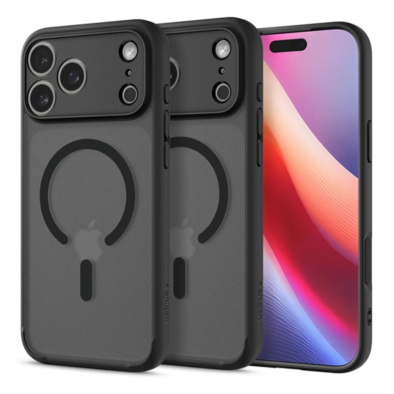 Θήκη TPU & PC Spigen Apple iPhone 17 Pro MagSafe Ultra Hybrid Frost Μαύρο