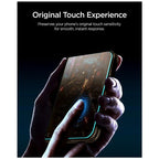 Tempered Glass Full Face Spigen Glas.tR EZ-FIT Privacy Apple iPhone Duo Μαύρο (1 τεμ.)