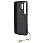 Θήκη PU Guess Samsung Galaxy S26 Ultra Hardcase Classic Logo Charm 4G Μαύρο