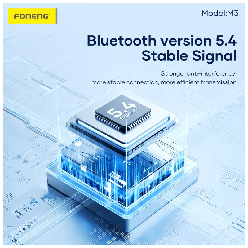 Φορητό Ηχείο Bluetooth Foneng M3 Deep Bass BT 5.4 2400mAh 10W Μαύρο