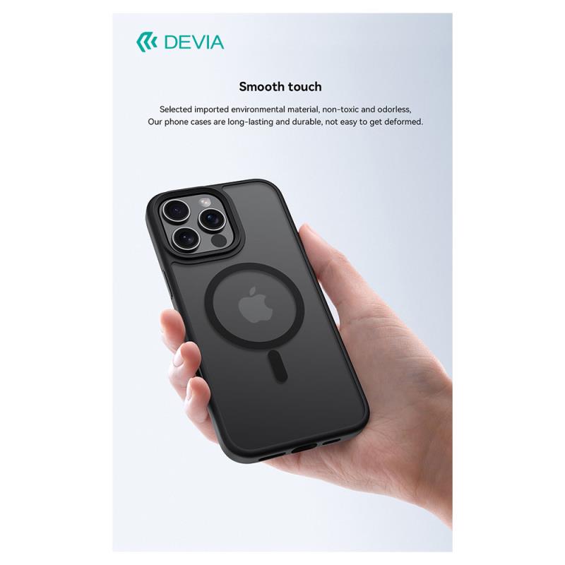 Θήκη TPU & PC Devia Apple iPhone 16 Pro Magnetic Shock Proof Pino Μαύρο
