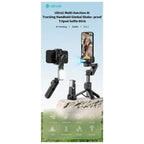 Gimbal & Τρίποδο Devia Q19 με AI Tracking για Smartphones Πλάτους 37 έως 90mm Ultra1 Μαύρο