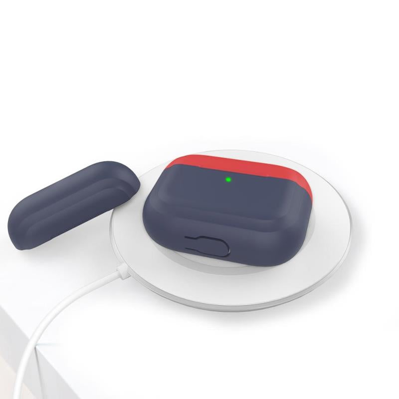 Θήκη Σιλικόνης AhaStyle PT-P2 Apple AirPods Pro DuoTone Σκούρο Mπλε-Κόκκινο