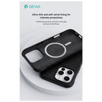Θήκη TPU Devia Apple iPhone 16 Pro Magnetic Shock Proof Ripple Μαύρο