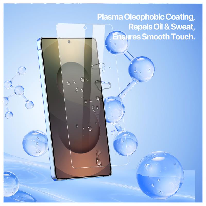 Tempered Glass 2.5D Dux Ducis Samsung S938 Galaxy S25 Ultra 5G με Dust-free Auto Alignment Kit Roga Μαύρο (1 τεμ.)