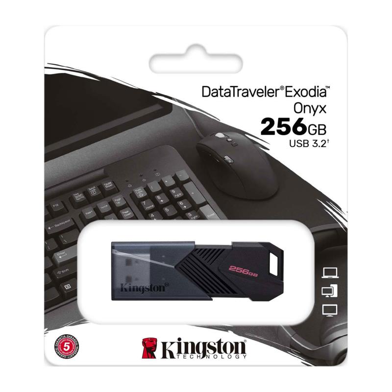 USB 3.2 Flash Disk Kingston Exodia Onyx DTXON USB A 256GB Μαύρο