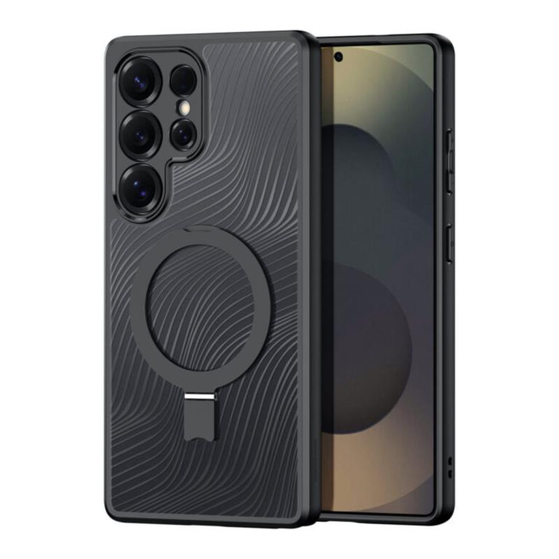 Θήκη TPU & PC Dux Ducis Samsung Galaxy S25 Ultra 5G Magnetic με Stand Aimo Μαύρο