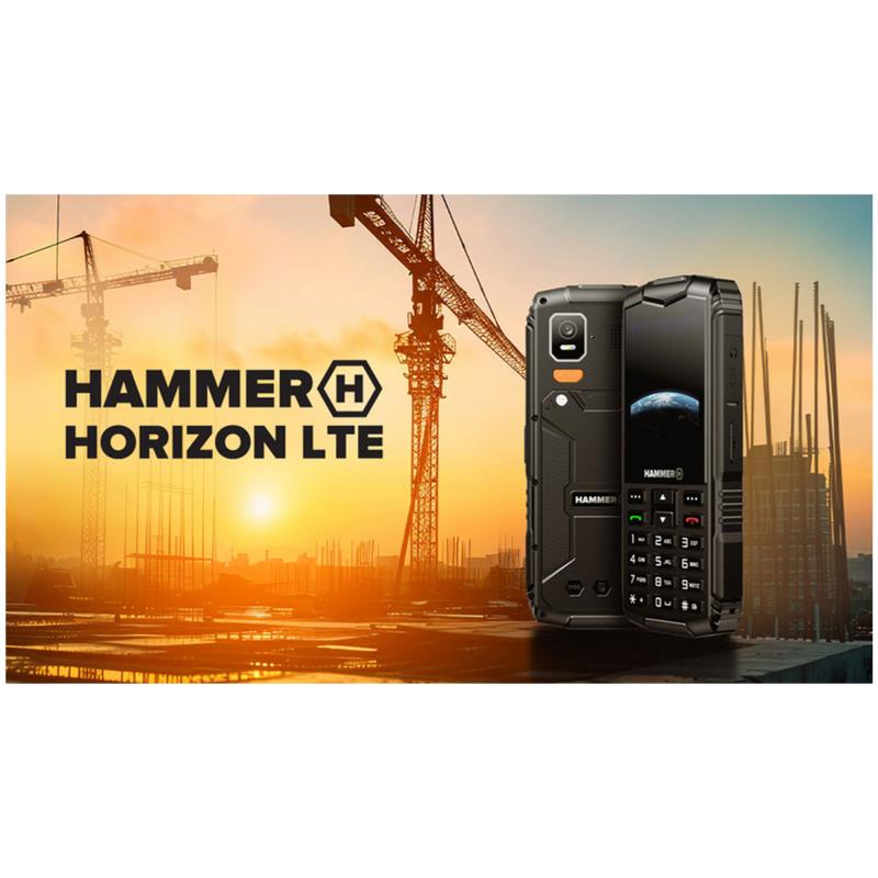 Κινητό Τηλέφωνο Hammer Horizon LTE (Dual SIM) Μαύρο