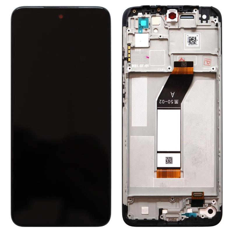 Οθόνη με Touch Screen & Μεσαίο Πλαίσιο Xiaomi Redmi 10 Γκρι (Original)