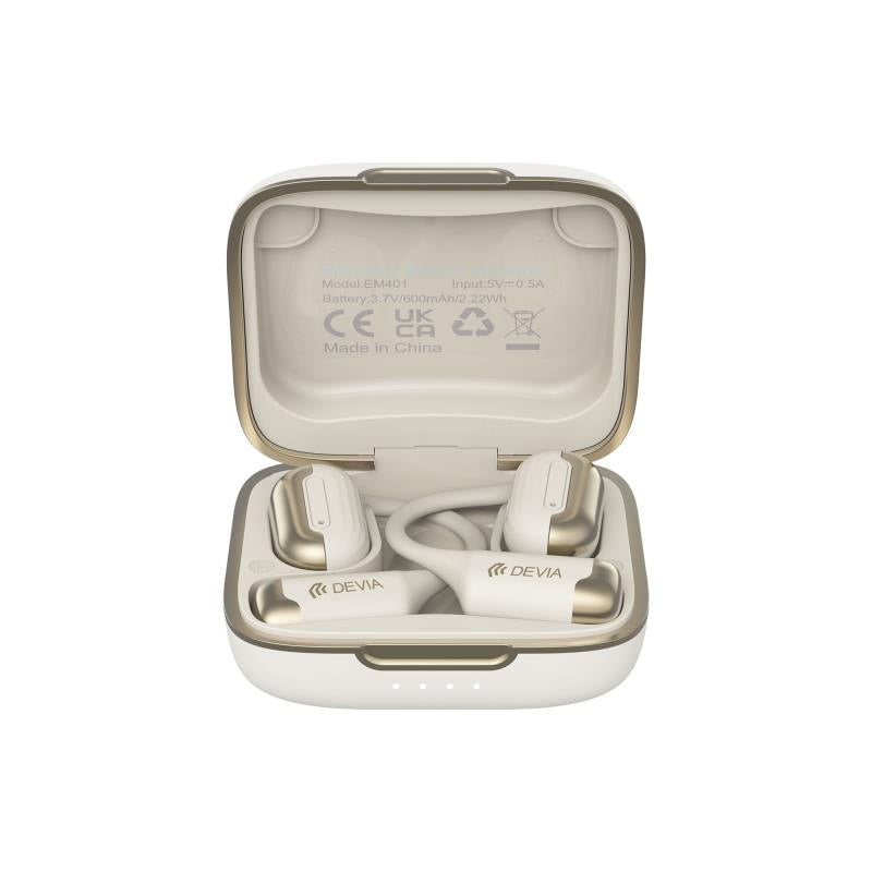 True Wireless Ακουστικά Bluetooth Devia EM401 OWS Pro1 Μπεζ