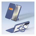 Θήκη Flip Dux Ducis Samsung Galaxy S24 5G Magnetic Wallet με Stand Skin X Pro Μπλε