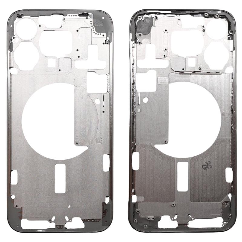Μεσαίο Πλαίσιο Apple iPhone 15 Pro Max Titanium Λευκό (OEM)