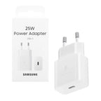 Φορτιστής Ταξιδίου Ταχείας Φόρτισης Samsung EP-T2510NWEG με Έξοδο USB C GaN PD 25W 3A Λευκό