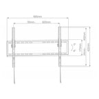 Επιτοίχια Βάση TV Holmios με Κλίση (37" έως 70") Μαύρο