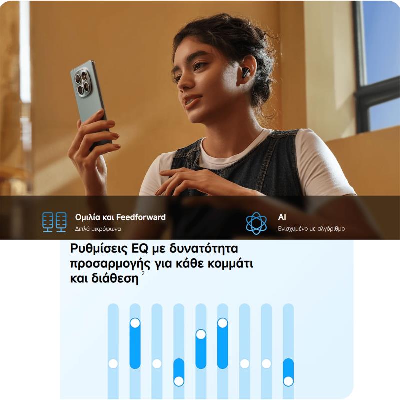 True Wireless Ακουστικά Bluetooth Xiaomi Redmi Buds 8 Active Λευκό