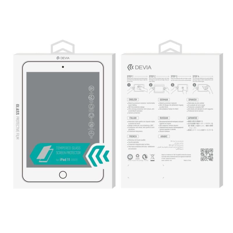 Tempered Glass Devia Apple iPad 11.0" (2025)/ iPad 10 10.9" (2022) (1 τεμ.)