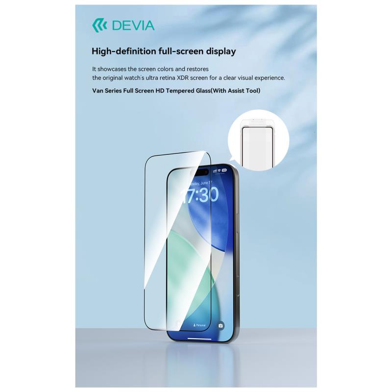 Θήκη TPU & PC & Tempered Glass & Camera Cover Devia Apple iPhone Air Magnetic Shock Proof Star Pack Διάφανο
