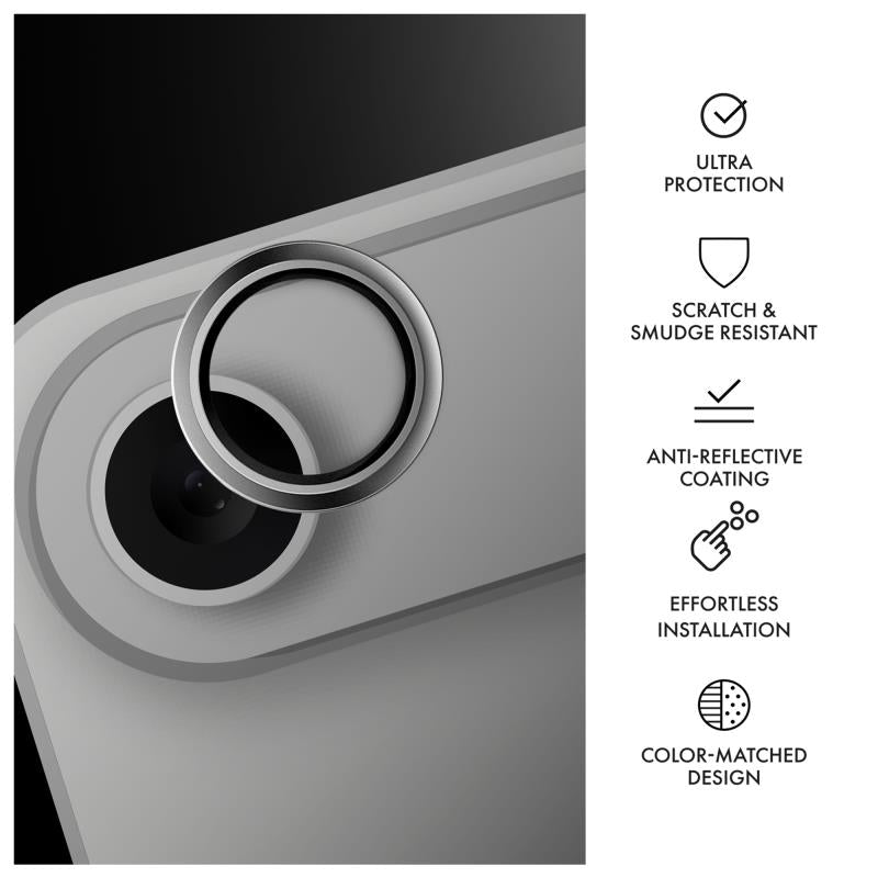 Tempered Glass Full Face Hammer Glass για Τζαμάκι Κάμερας Apple iPhone Air Ασημί