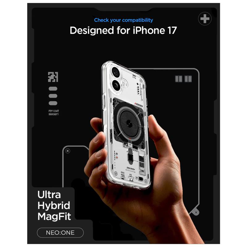 Θήκη TPU & PC Spigen Ultra Hybrid Magsafe Apple iPhone 17 Neo One Διάφανο