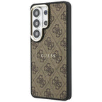 Θήκη PU Guess Samsung Galaxy S26 Ultra 5G Magnetic Hardcase Classic 4G Καφέ