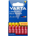 Μπαταρία Alkaline Varta Longlife Max Power AAA LR03 Plastic Free (6 τεμ)