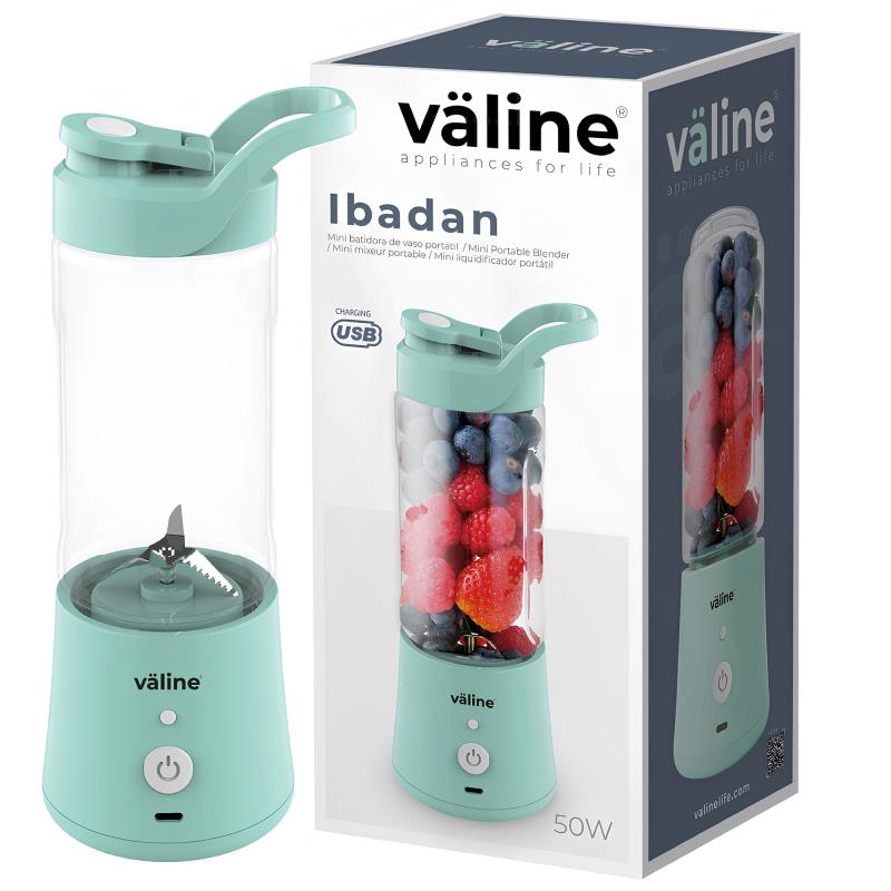 Φορητό Επαναφορτιζόμενο Μπλέντερ Väline Ibadan Mini 50W Φυστικί