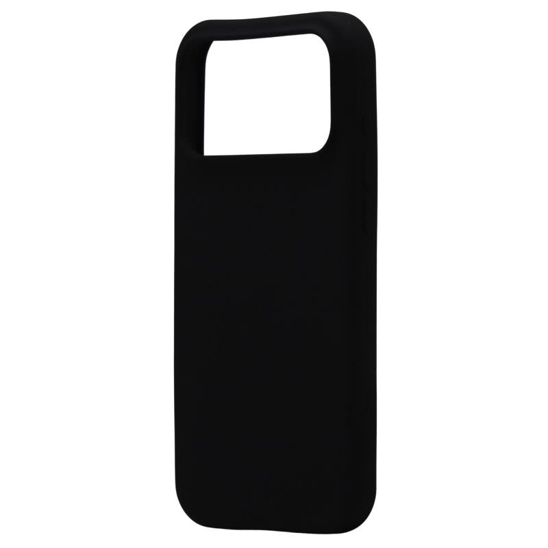 Θήκη Liquid Silicon inos Apple iPhone 18 Pro Max/ 17 Pro Max Velvet Μαύρο