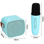 Φορητό Ηχείο Bluetooth Blavec WS-07 Karaoke Party με 2 Μικρόφωνα 5W Μπλε