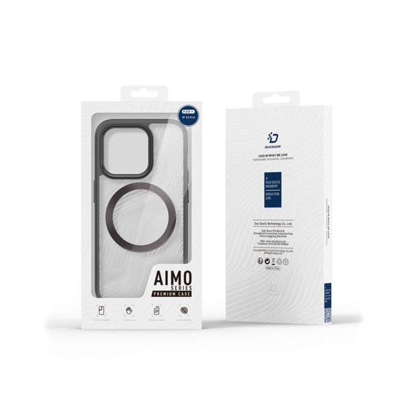 Θήκη TPU & PC Dux Ducis Aimo Magnetic MagSafe Apple iPhone 15 Pro Μαύρο