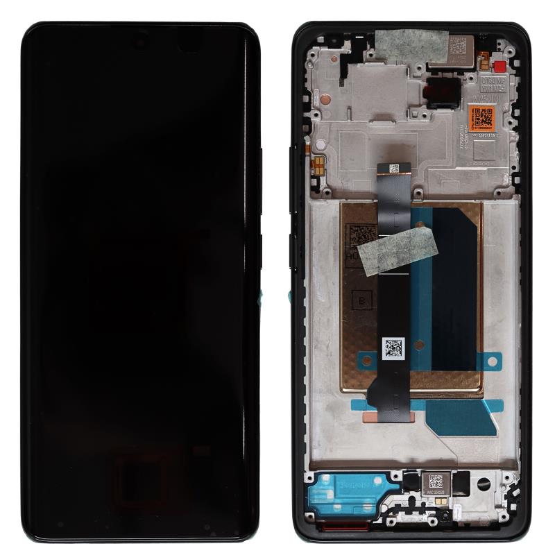Οθόνη με Touch Screen & Μεσαίο Πλαίσιο Xiaomi Redmi Note 14 Pro Plus 5G Μαύρο (Original)