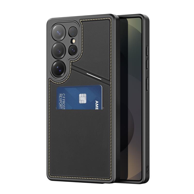 Θήκη Δερμάτινη Dux Ducis Samsung Galaxy S25 Ultra 5G 3 σε 1 Magnetic με Stand Rafi II Μαύρο