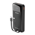 Φορτιστής Ανάγκης Dudao K15Pro 22.5W 20000mAh PD με 2 Ενσωματωμένα Καλώδια Μαύρο