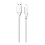 Καλώδιο Σύνδεσης USB 2.0 Devia EC630 USB A σε Lightning 2.4A Silicone Pro3 1m Λευκό