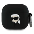 Θήκη Σιλικόνης Karl Lagerfeld Apple AirPods 5/ 4 Karl Head 3D Μαύρο
