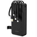 Φορτιστής Ανάγκης Dudao K11Pro 10W 20000mAh με 4 Ενσωματωμένα Καλώδια Μαύρο