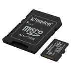 Κάρτα μνήμης Micro SDHC C10 UHS-I U1 Kingston Canvas Select Plus 100MB/s 64Gb + 1 ADP