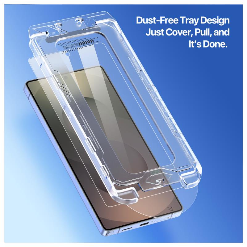 Tempered Glass 2.5D Dux Ducis Samsung S938 Galaxy S25 Ultra 5G με Dust-free Auto Alignment Kit Roga Μαύρο (1 τεμ.)